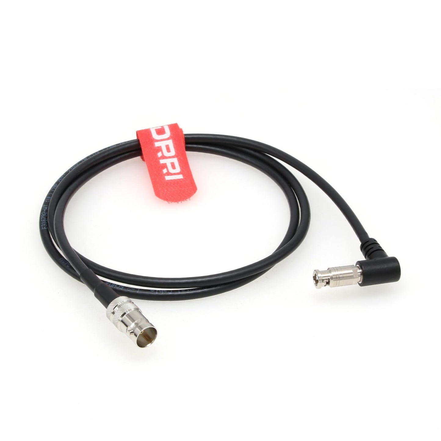 DRRI Cable coaxial BNC hembra a micro-BNC de ángulo recto de alta densidad para dispositivo DekTec