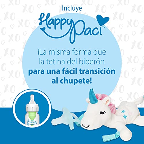 Chupete y Mordedor Dr. Brown's Unicornio Verde Azulado 0 Meses