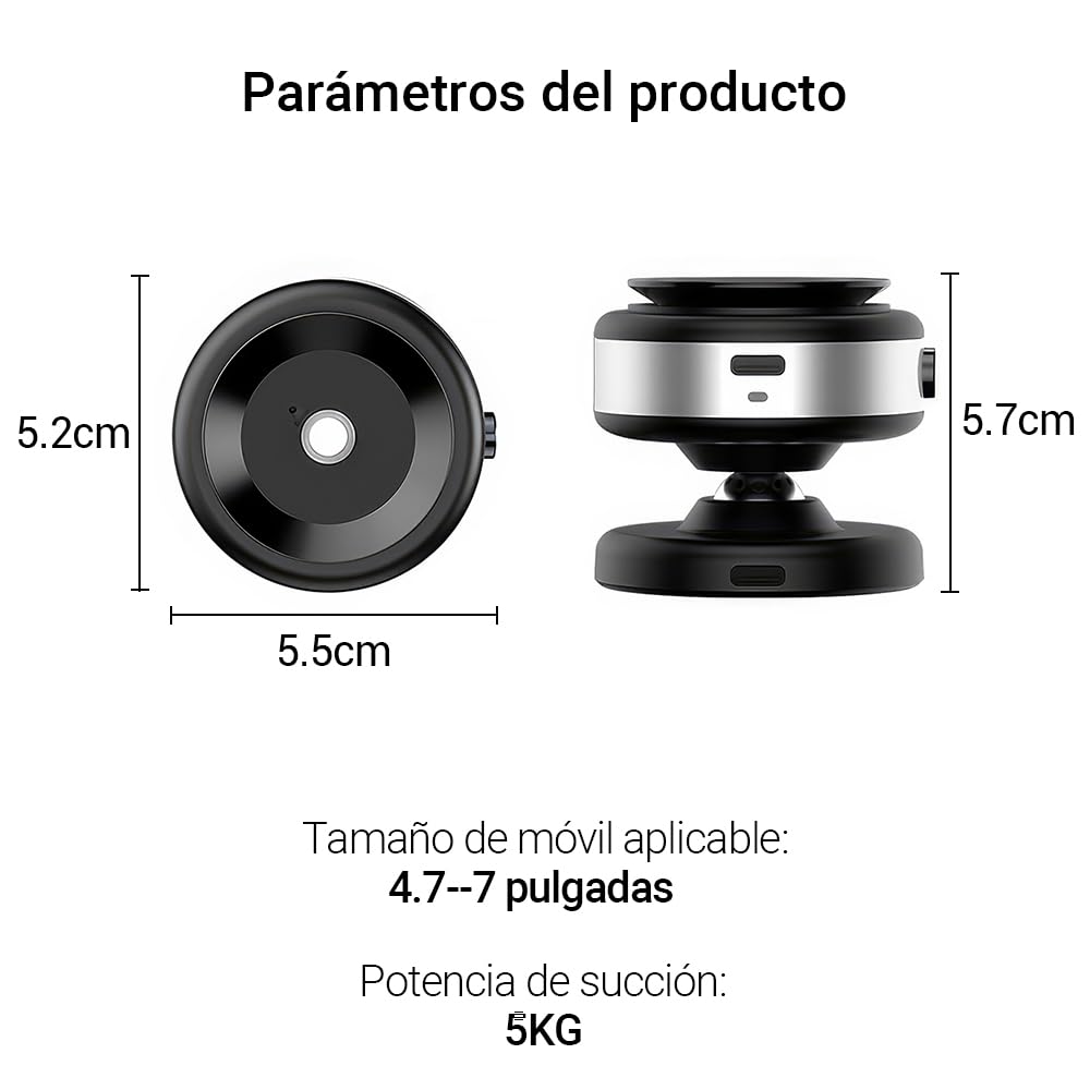 JESWO Cargador Inalámbrico Magnético 15W, Porta Celular para Auto, Cargador Inalámbrico para Auto, Soporte para Celular Automovil, Compatible con iPhone 16/15/14, Galaxy S23 S22