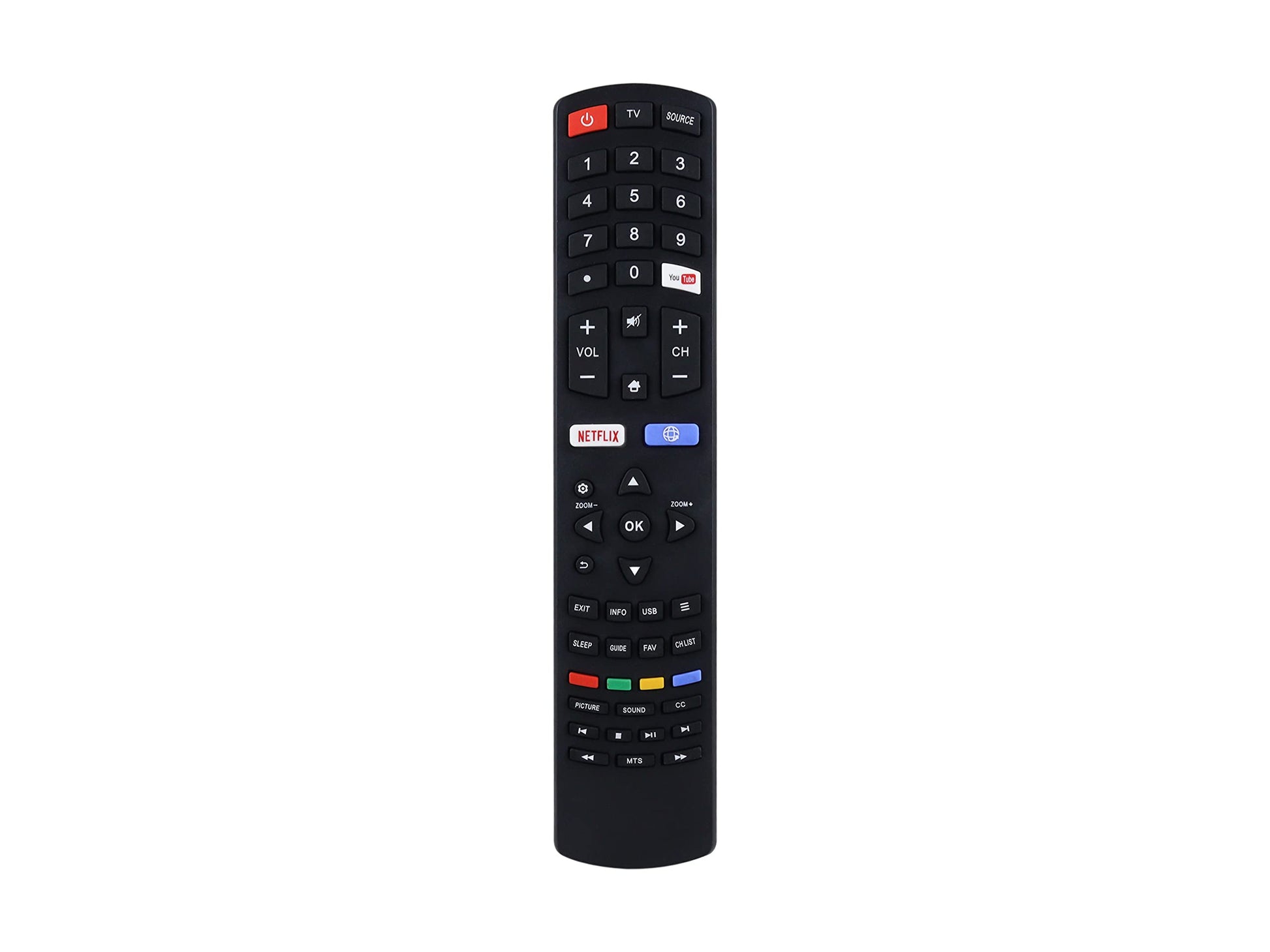 Control Remoto Quasar Smart TV Pantalla LED 4K