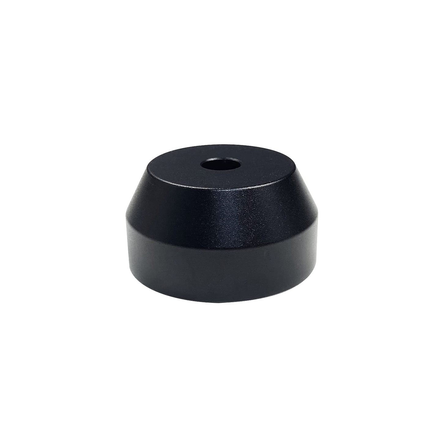 45 RPM Adapter Solid Aluminum 7 Inch Vinyl Record Dome 45 Adapter for Turntables (Black)