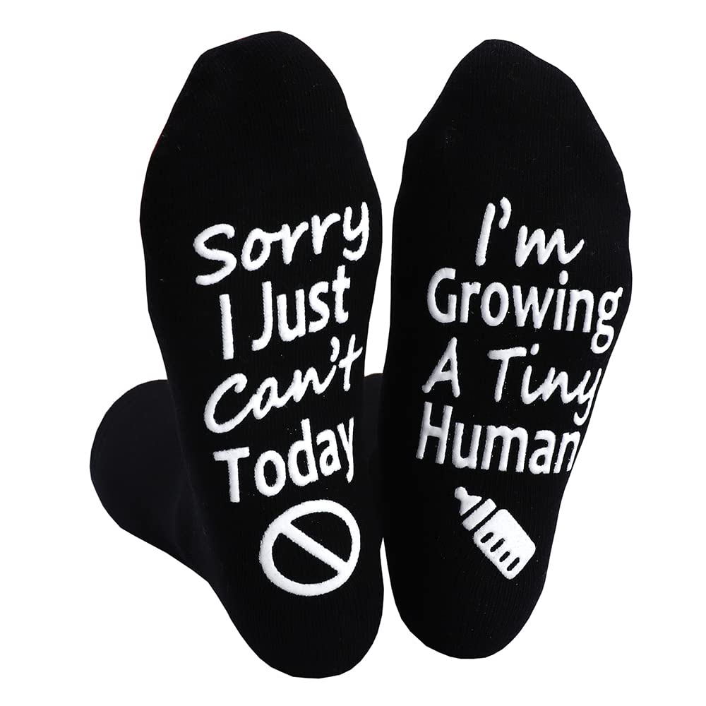 Calcetines para el embarazo, regalo para madres embarazadas, día de la madre, Negro-1, One Size