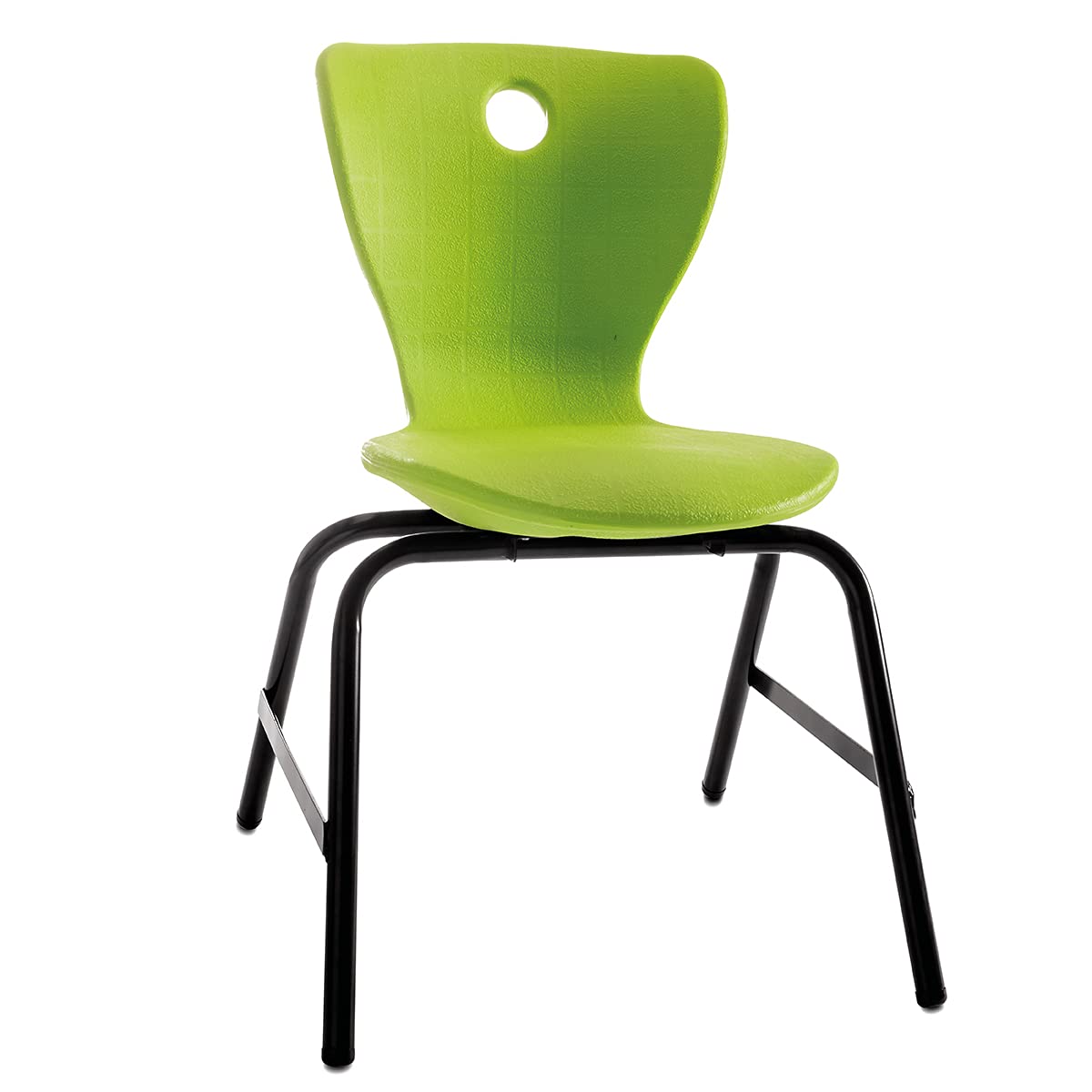 Reason Play Silla para Niños Pequeños, Concha Apilable, Diseño Ergonómico Que se Adapta al Cuerpo para una Excelente Comodidad Propiciando la Concentración, Verde