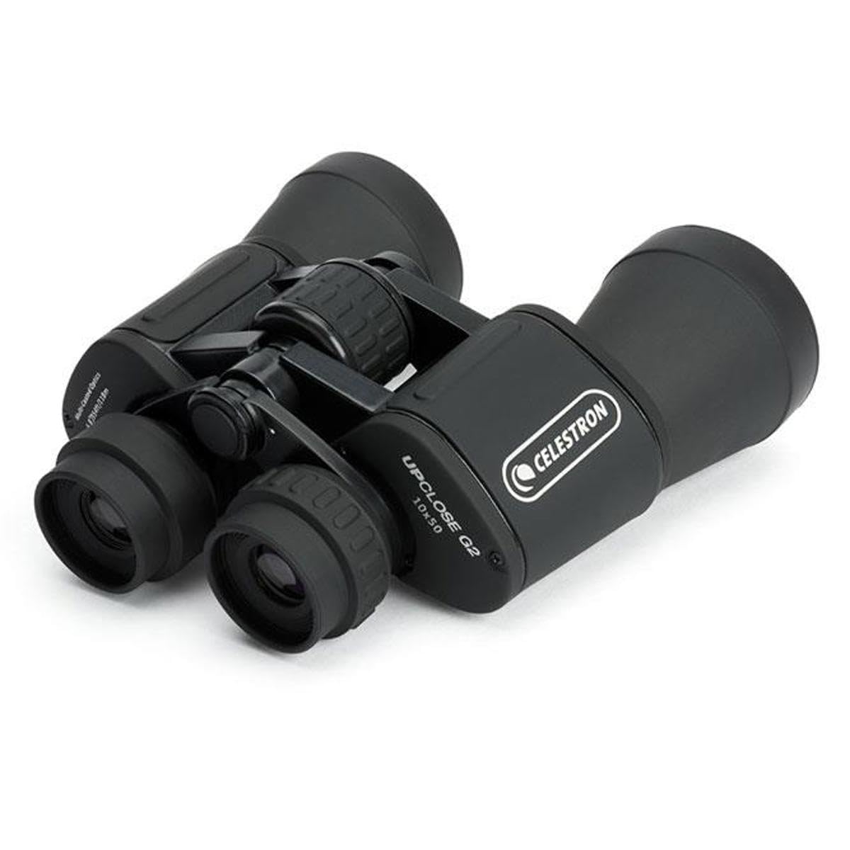 Celestron Binocular UpClose G2 10x50 – Óptica de Revestimiento múltiple para observación de Aves, Vida Silvestre, Paisaje y Caza – Prismático Porro Prism para Principiantes