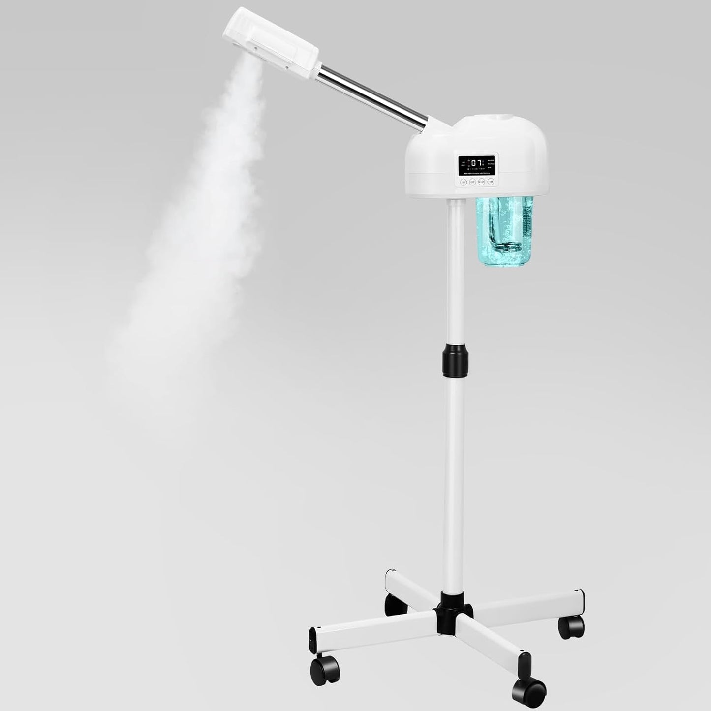 Eprince Vaporizador Facial Profesional De Niebla Caliente Y Ozono Iónico Para Esteticistas, Hogar Y Spa, Color Blanco