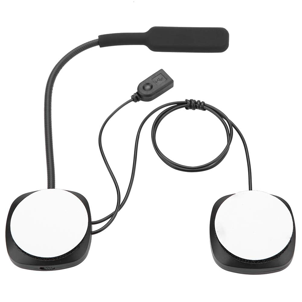 Auriculares Bluetooth ASHATA Negro con Contestador para Casco de Moto