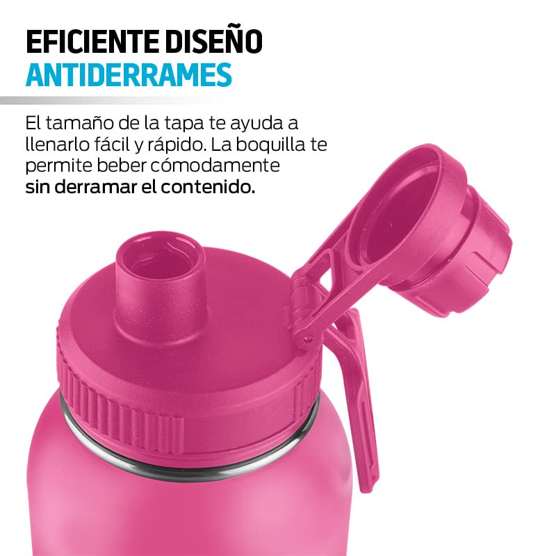 Termo de Acero Inoxidable Redlemon Rojo con Doble Aislamiento para Bebidas Frías y Calientes
