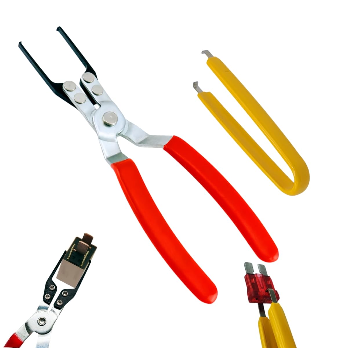 KOMITASUI Komitisui - Alicates para extracción de relés, alicates para extracción de fusibles, herramienta para extracción de fusibles, herramienta para extracción de fusibles, alicates para