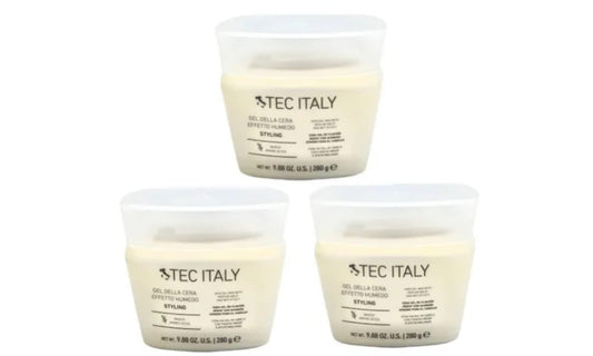 Pomada capilar Tec Italy para efecto húmedo - Set de 3 Unidades