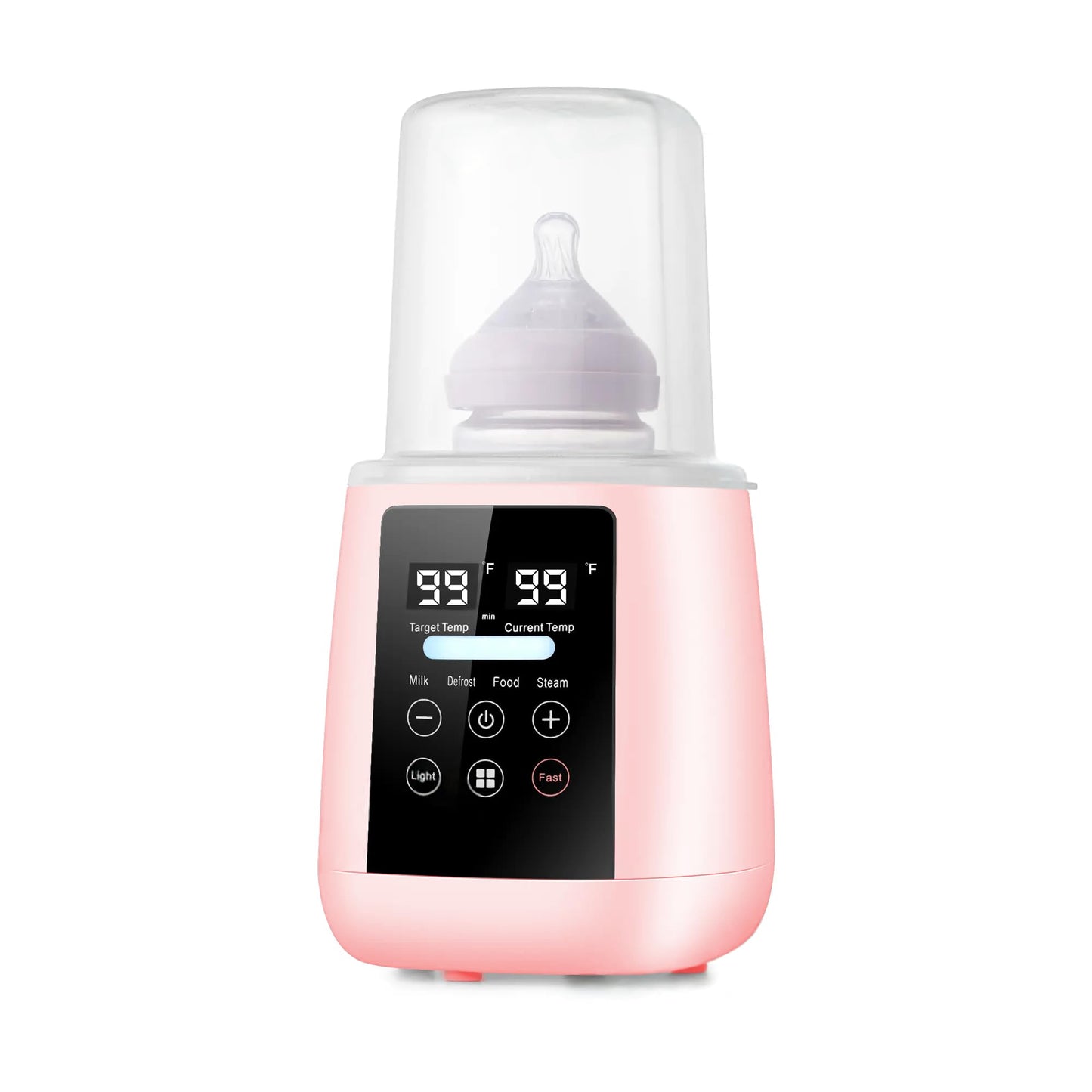 Homefy Calentador de biberones, calentador de leche 3 en 1, descongela leche congelada, pantalla LED, luz nocturna, esterilizador a vapor, temperatura ajustable, portátil, ideal para fórmula, tarritos