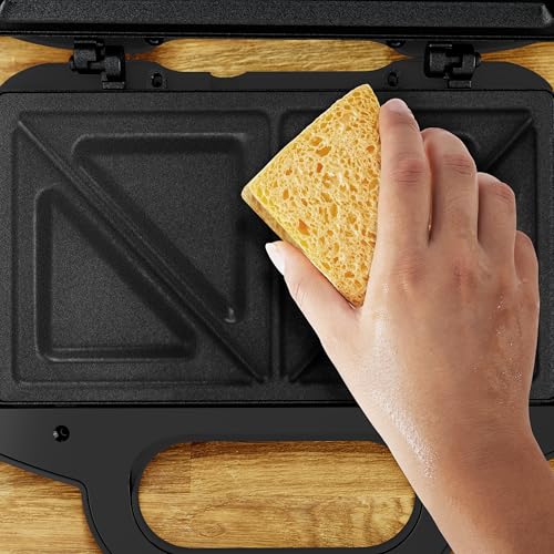 Sandwichera T-fal Ultra Compact Acero Inoxidable Antiadherente con Luz LED