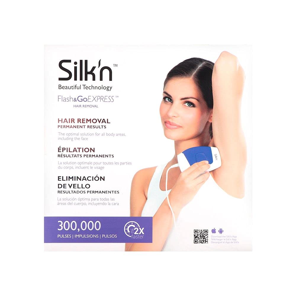 Dispositivo de Depilación Permanente Silk’n Flash&Go Express 300000 Pulsos para Mujer y Hombre