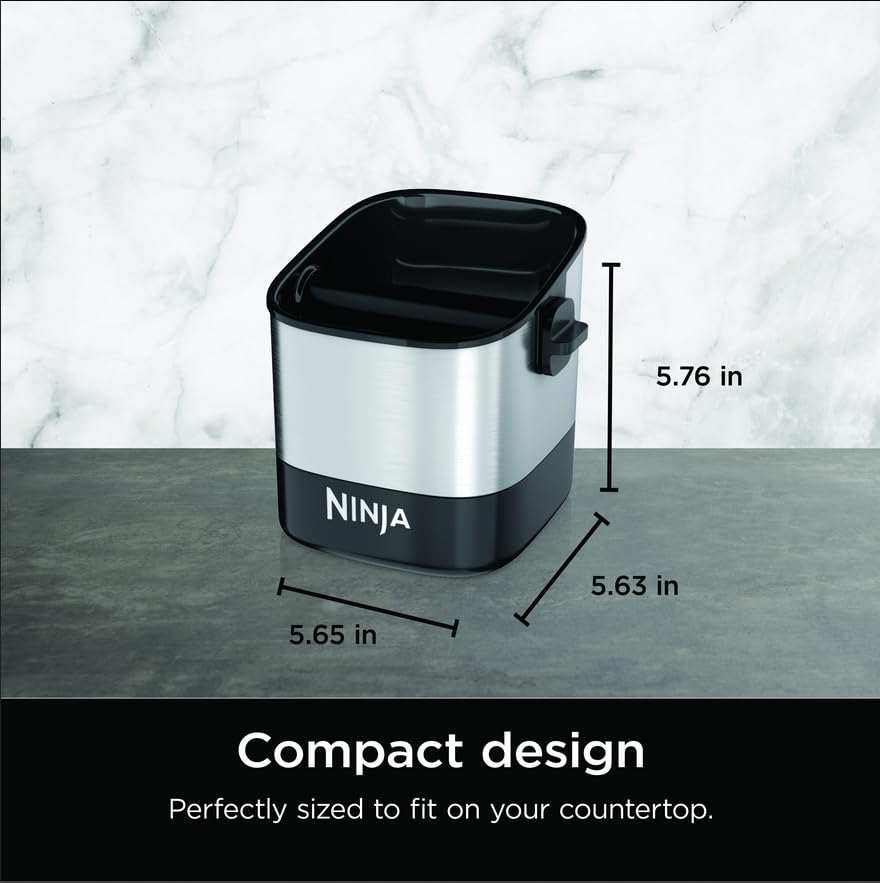 Caja de Café Ninja Luxe en Espresso con Base Antideslizante y Barra Extraíble para Máquina