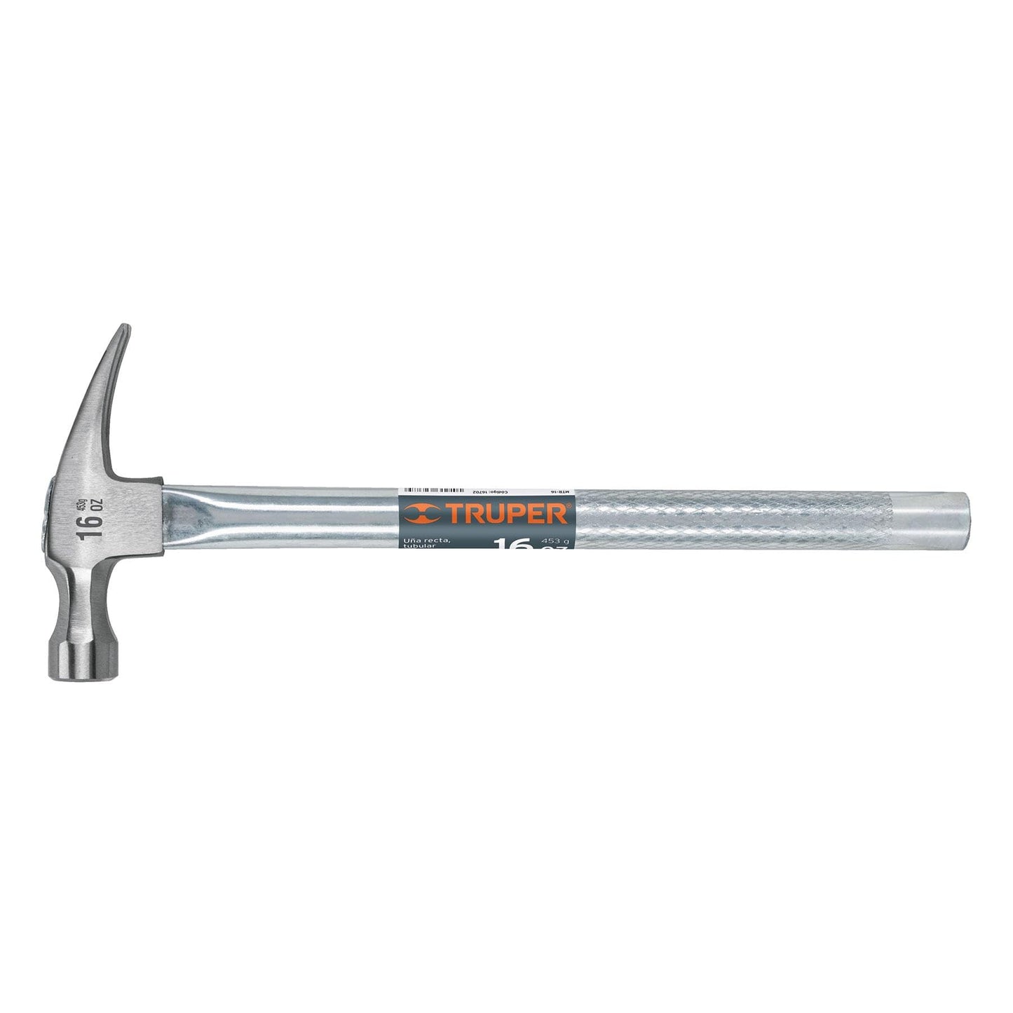Martillo Uña Recta Truper MTR-16 Tubular 16 oz