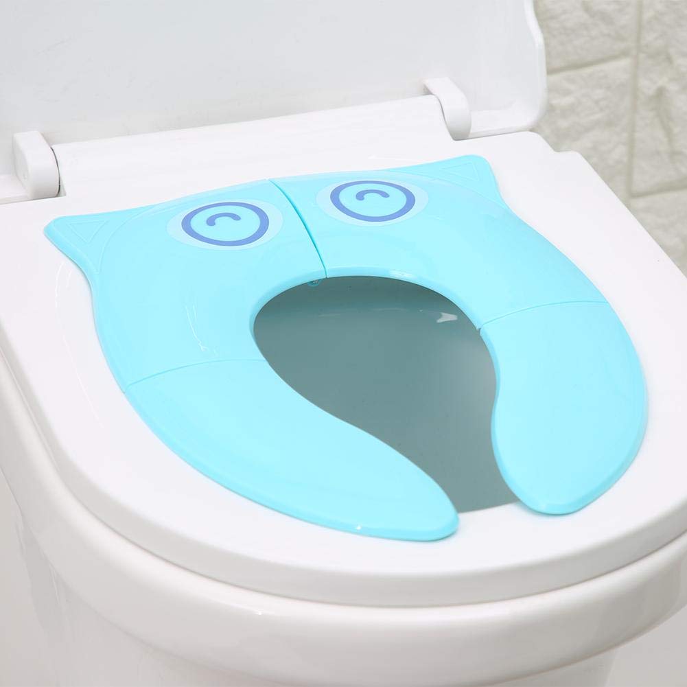 Cojín de Asiento para Ir Al Baño, Asiento para Ir Al Baño Portátil Plegable, para Niños Cojín Portátil de Viaje, Entrenamiento de Inodoro, Antideslizante
