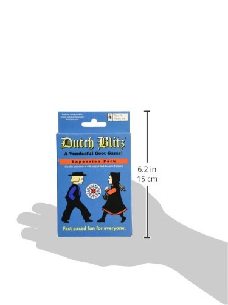Dutch Blitz: Paquete de expansión, utiliza el paquete de expansión solo o con la baraja original para jugar con hasta 8 jugadores, 4 nuevos colores de cartas, diversión rápida para todos, para edades de 8 años en adelante