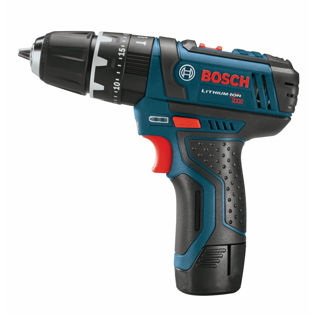 BOSCH PS130N 12V Max 3/8 pulgadas. Taladro de martillo/destornillador (herramienta desnuda), azul
