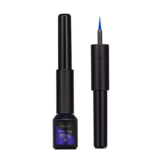 L'Oréal Paris, Delineador de Ojos, Infallible Liquid Matte, 02 Blue
