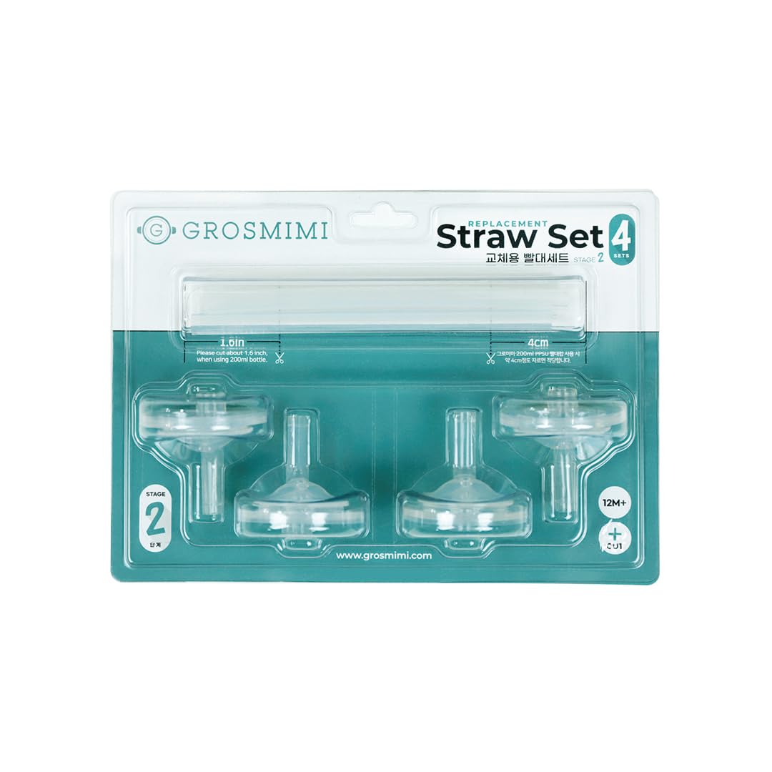 Grosmimi Replacements (kit de pajita 4 unidades, etapa 2)