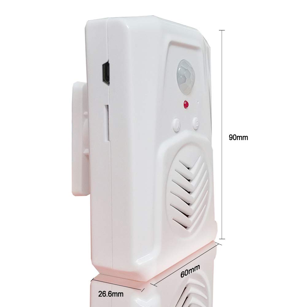 Timbre de Bienvenida Waytronic con Sensor de Movimiento PIR para Tienda de Navidad y Archivos de Audio MP3