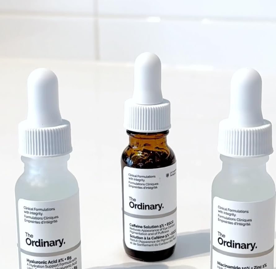 THE ORDINARY The Most-Loved Set! Mini Sizes 3x15ml- Niacinamide 10% + Zinc 1% + Hyaluronic Acid 2% + B5+ Caffeine Solution 5% + EGCG