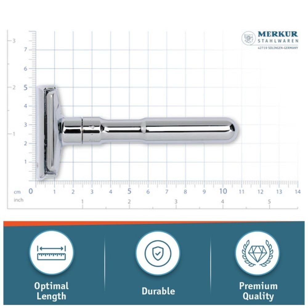Merkur FUTUR Adjustable Safety Razor, Chrome Finish