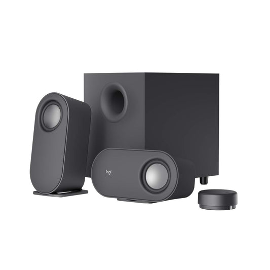 Logitech Z407 Bocinas Bluetooth para ordenador con Subwoofer y control inalámbrico, Sonido inmersivo, Audio premium con varias entradas, Altavoces USB - Negro
