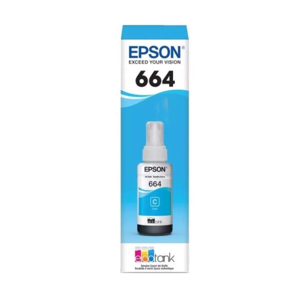 Pack Botella Tinta Epson T664 Negro Línea EcoTank Alto Rendimiento