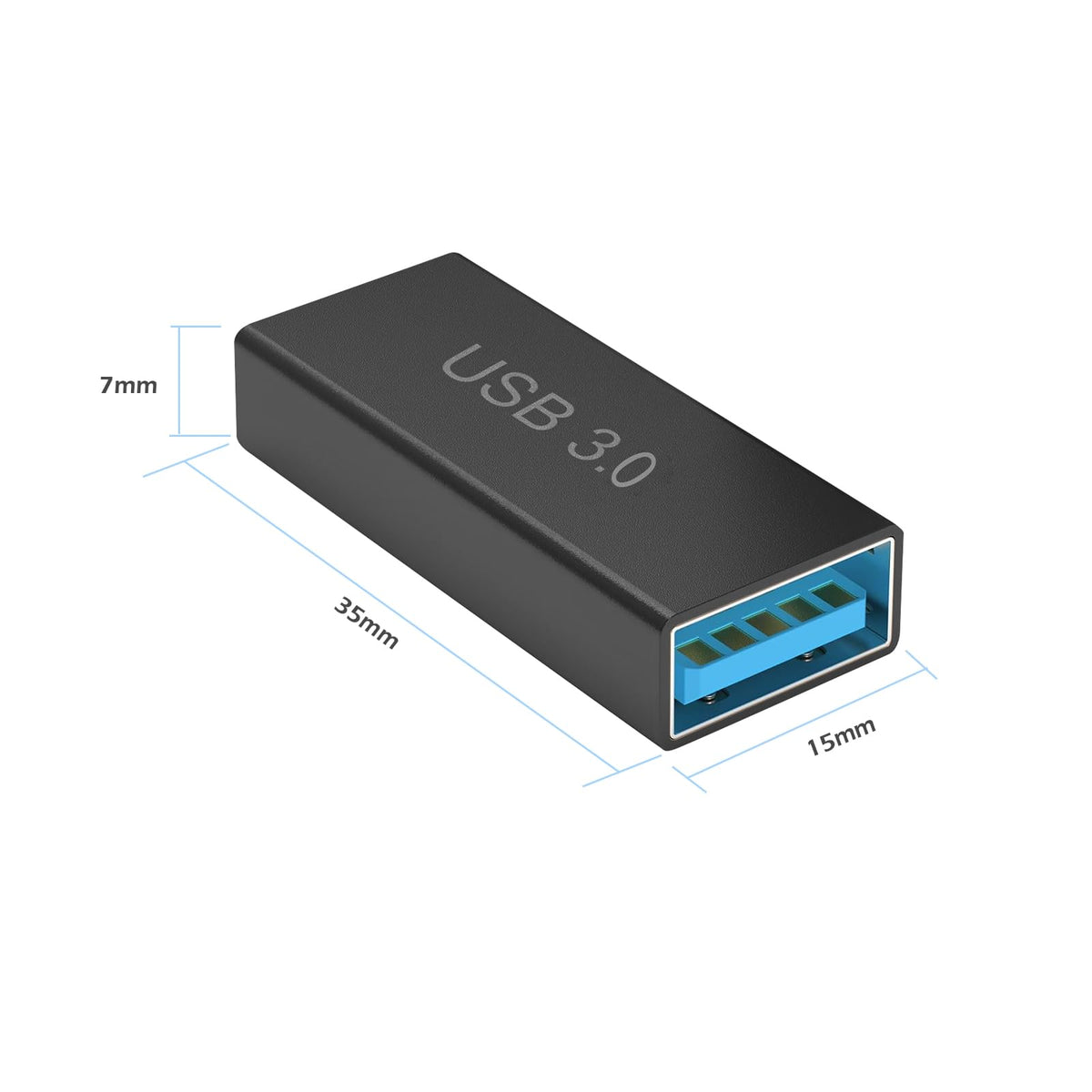Adaptador USB Tipo A 3.0 Hembra a Hembra