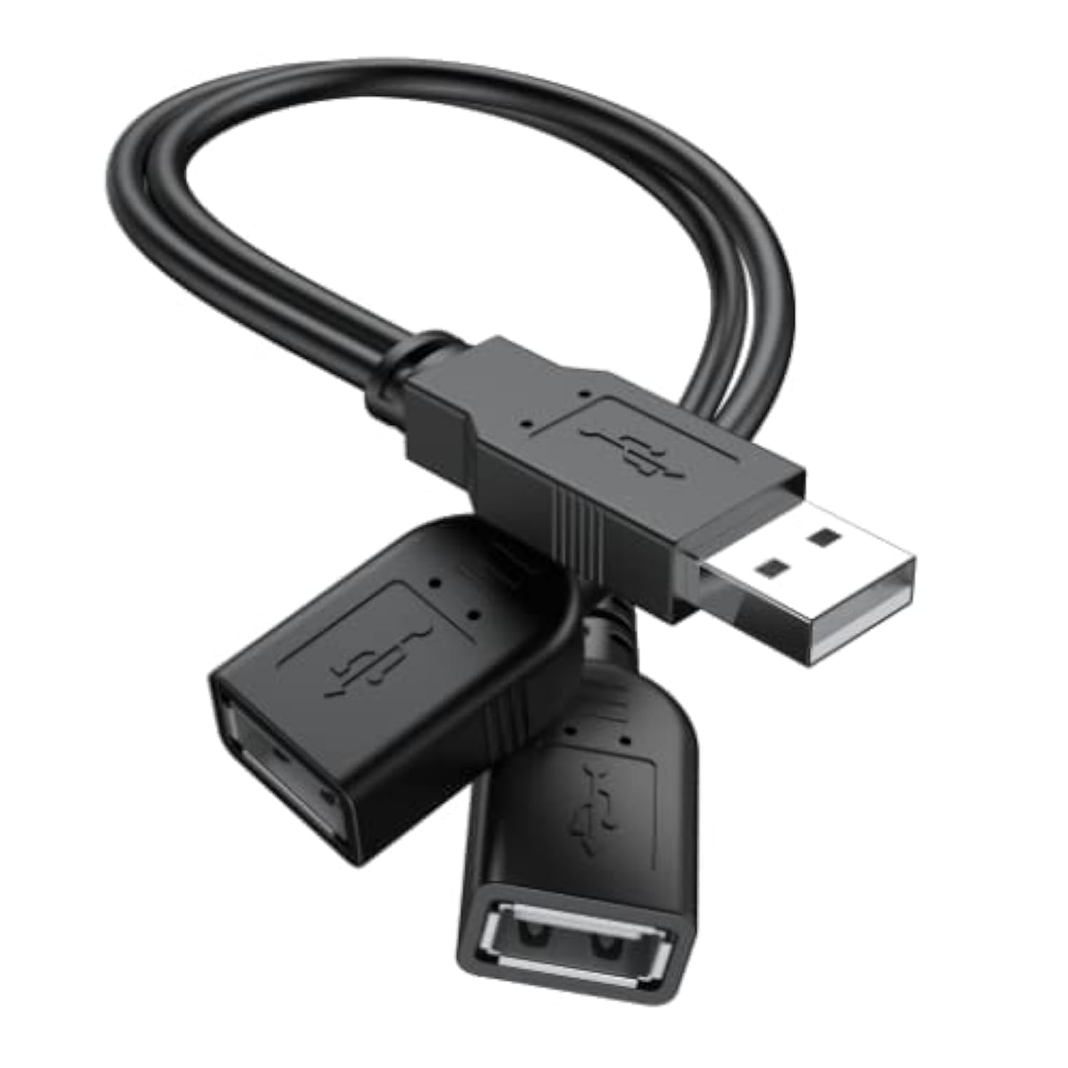 Cable Divisor USB 2.0 ANDTOBO Negro para PC y Laptop