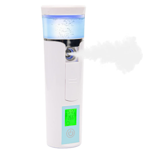 Nano Facial Mister, Mini vaporizador facial, práctico pulverizador de niebla hidratante, extensiones de pestañas atomizadoras, vapor de cuidado de la piel, recargable por USB