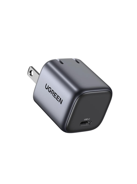 Cargador USB C UGREEN Nexode Blanco 30W Mini GAN Carga Rápida para Galaxy y iPhone