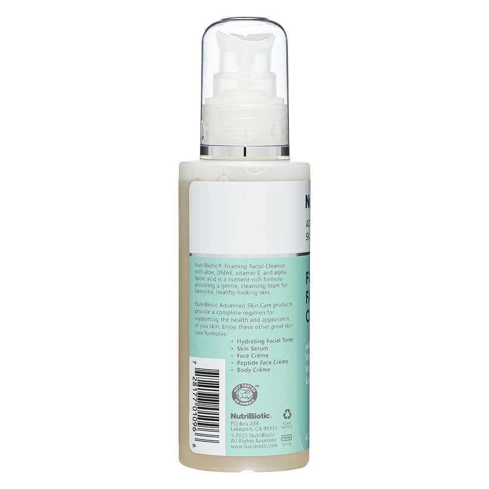 Nutribiotic - Foaming Facial Cleanser, 4.2 oz liquid