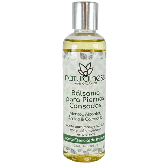 Aceite de Masaje Naturalness Piernas Cansadas Refrescante con Romero, Mentol y Alcanfor
