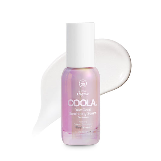 COOLA Dew Good Illuminating Serum Sunscreen with Probiotic Technology SPF 30, 1.15 Fl Oz