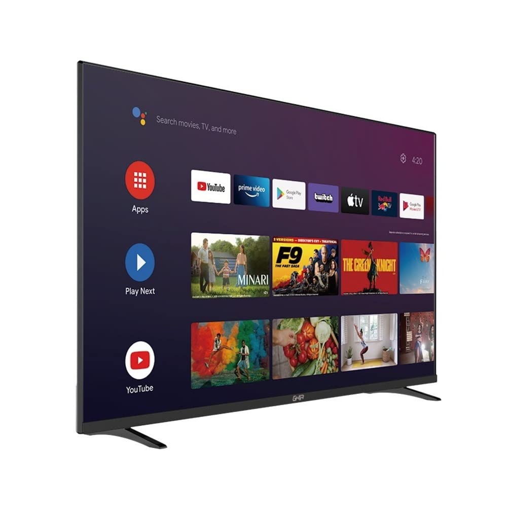 GHIA Pantalla Smart TV G40ATV22. 40" Pulgadas, Android TV Certificado, Full HD 60Hz, 2 HDMI/2 USB/RCA