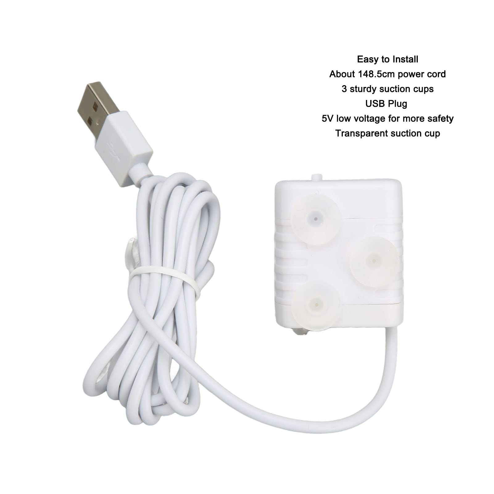 Honio Bomba de Agua para Fuente de Gato, Bomba de Fuente de Agua Silenciosa para Mascotas Alimentada por USB, Motor sin Escobillas de 5 V CC, Flujo Ajustable para Reemplazo