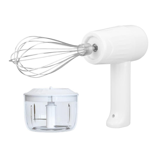 Batidora de Mano Eléctrica de 3 Velocidades, Batidora Portátil para Hacer Espuma de Leche, Batidoras, Batidora Eléctrica de Mano con Picadora para el Hogar