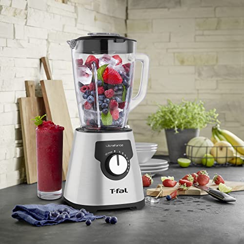 Licuadora T-fal Ultraforce con Vaso de Vidrio y 8 Velocidades