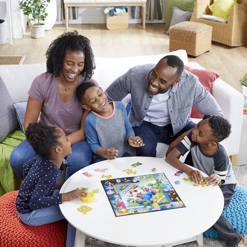 Hasbro Gaming Monopoly Junior: Super Mario Juego de Mesa con 1 Tablero, 2 Dados, Accesorios e instructivo para 2 a 4 Jugadores a Partir de los 5 años