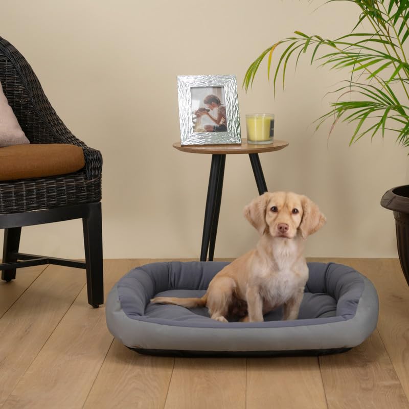 Cama para Perro PETS APPAREL HILLS Gris Mediana Resistente y Confortable