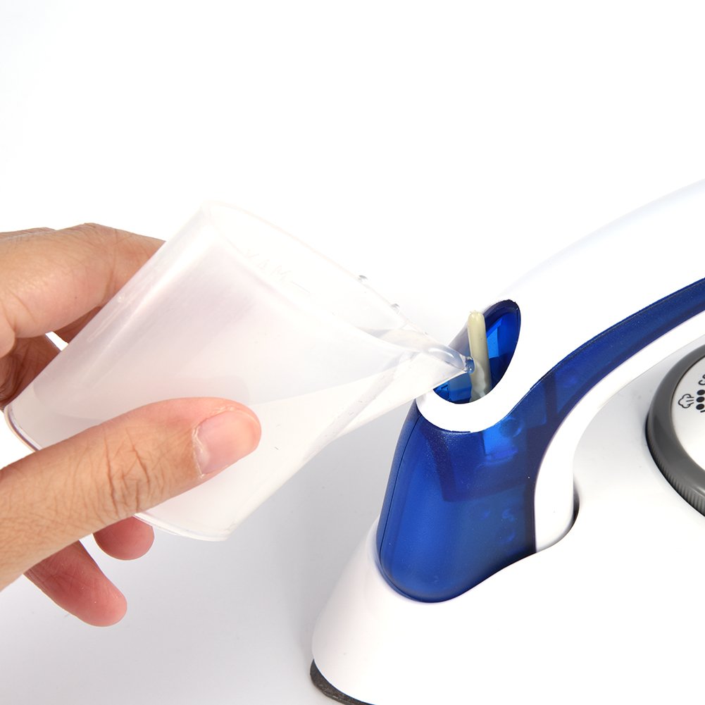 Hztyyier Mini Plancha de Vapor para Ropa, Plancha de Viaje de Vapor de Mano Plegable, Control de Temperatura, Calentamiento Rápido, Planchado en Seco Y Al Vapor(US Plug)