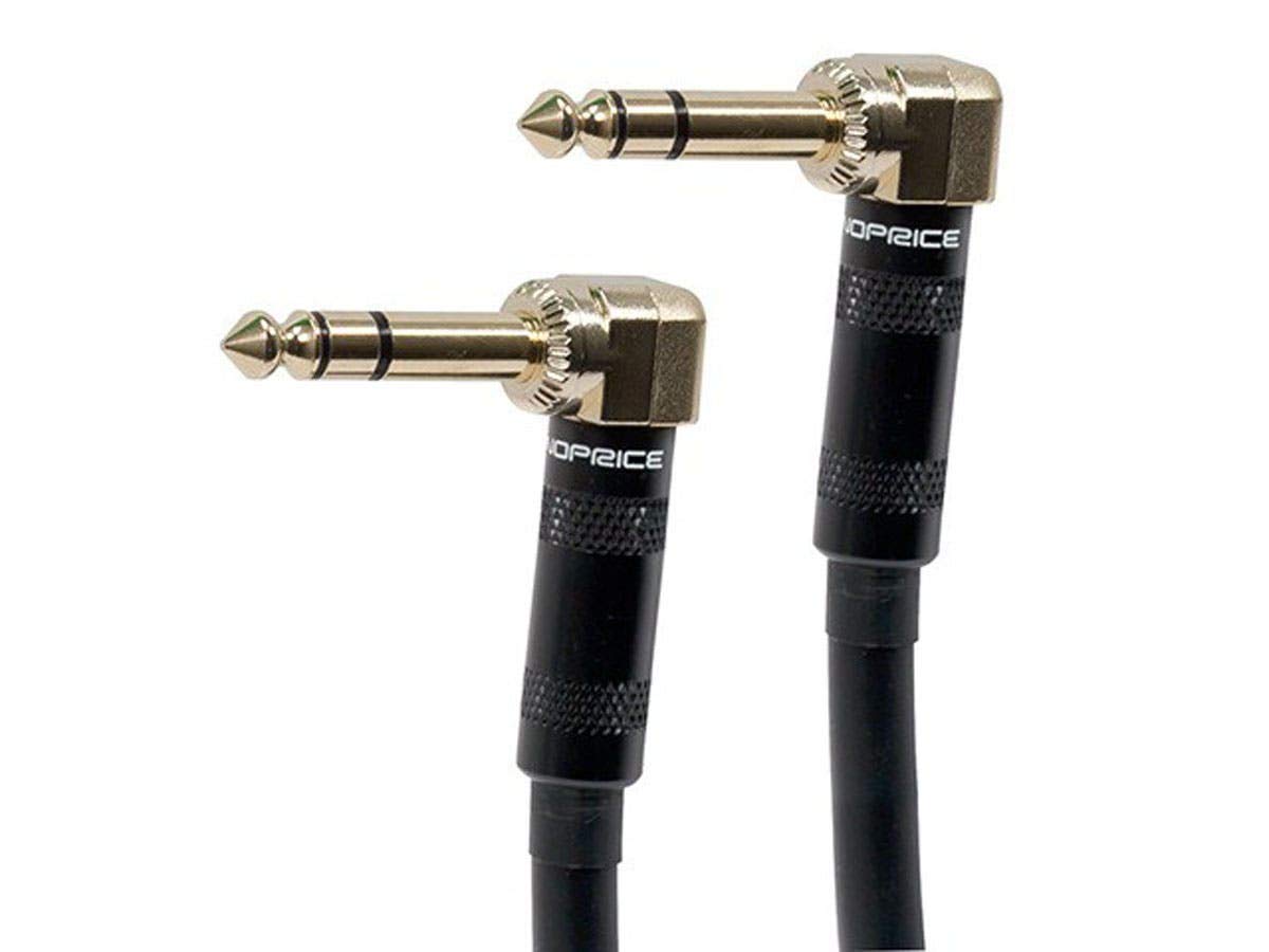 Cable 1/4 Pulgada Monoprice Premier Series Negro Chapado en Oro 16AWG 6 Pies