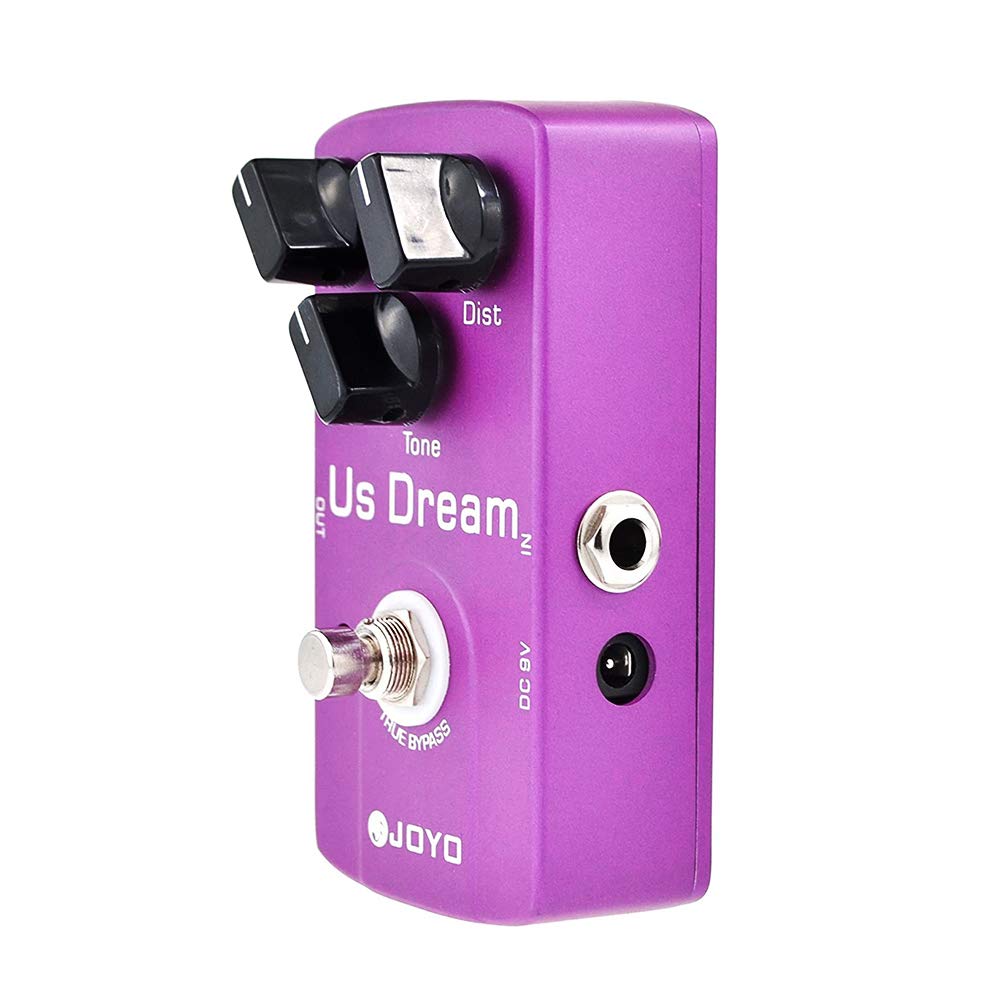 JOYO - Pedal de distorsión de alta ganancia simula amplificador de tubo conducido para efecto guitarra eléctrica - True Bypass (US Dream JF-34)