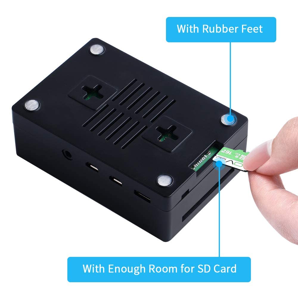 GeeekPi - visualización táctil de 3.5 pulgadas con funda para Raspberry Pi 4, con ventilador y disipadores de calor, visualización LCD TFT de resolución de 320 x 480 para Raspberry Pi 4 Modelo B