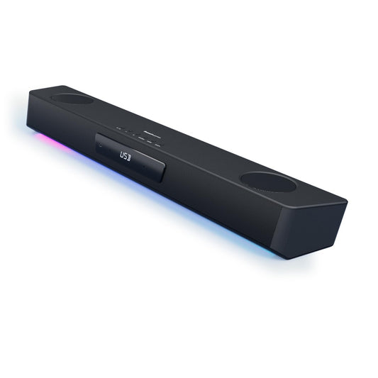 Sound Blaster Katana SE Barra de sonido multicanal para juegos, potencia máxima de 180 W, diseño biamplificado de 4 controladores, tecnología Super X-Fi e iluminación RGB