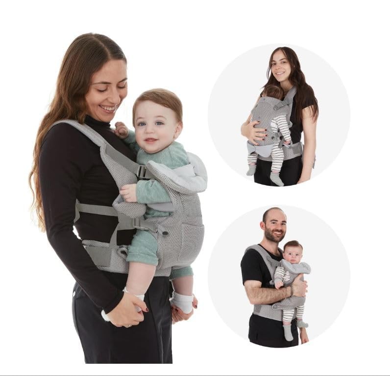 Safety 1st Baby Portabebés, gris, recién nacido hasta niños pequeños 7-33