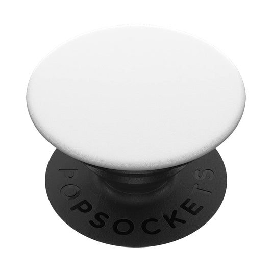 Soporte Extensible PopSockets Blanco sobre Negro con Parte Superior Intercambiable