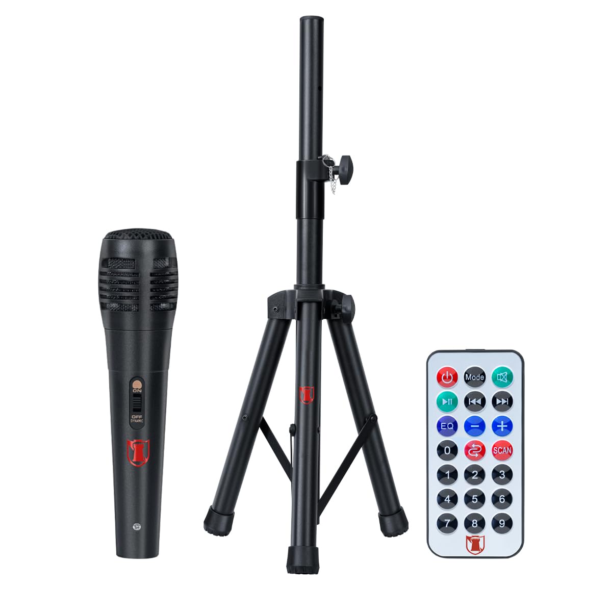Kaiser Bocina Amplificada Inalámbrica con Micrófono Kit de Bocina Amplificada Inalámbrica Profesional 15" Pulgadas15.000 W PMPO con Bluetooth, Micrófono y Luz Multicolor MSA-7515MX