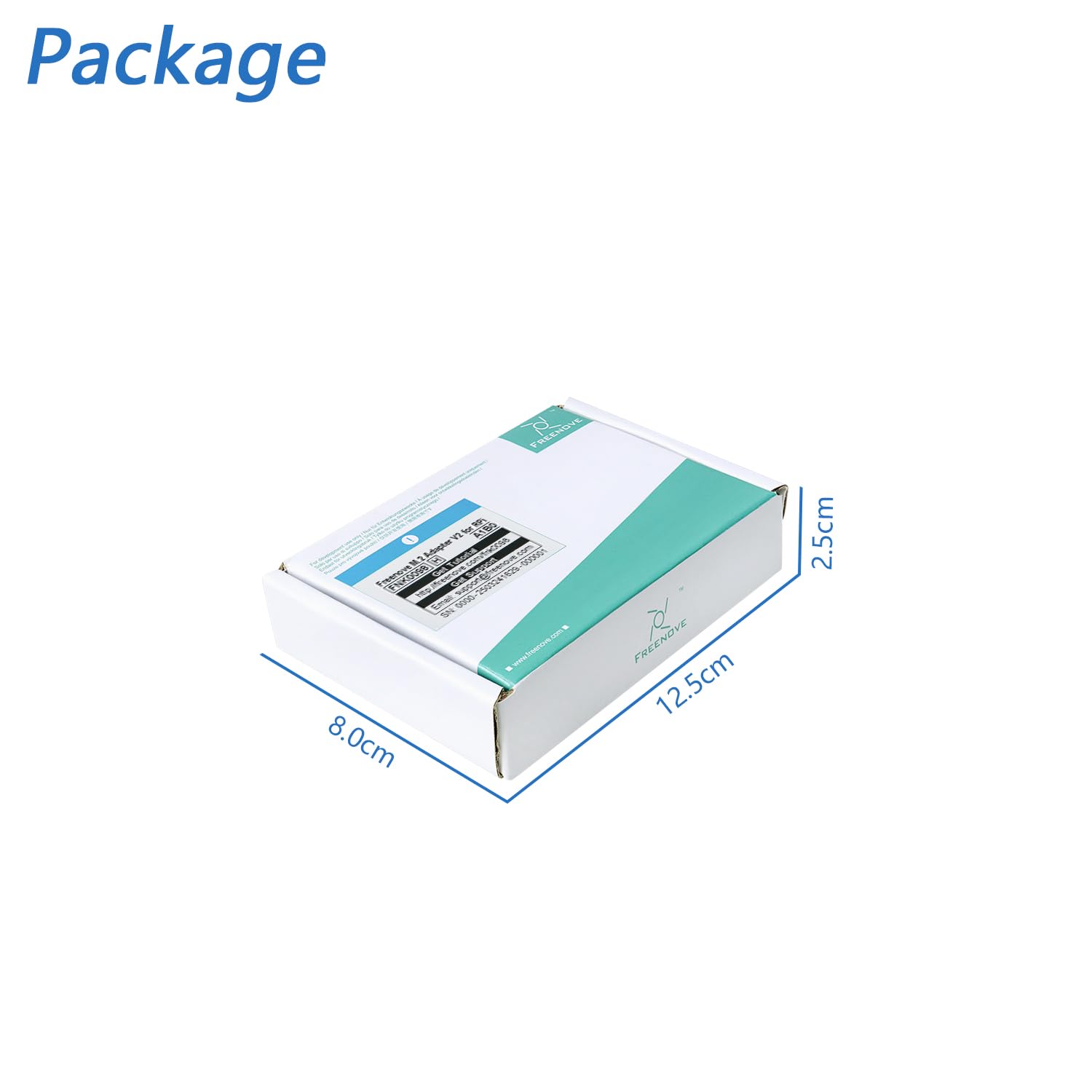 Freenove M.2 NVMe - Adaptador V2 para Raspberry Pi 5 (sin SSD), M.2 HAT Add-on Board (unidad de estado sólido) tamaño 2230 2242 2260 2280, PCIe 2.0/3.0, velocidad máxima 1231 MB/s
